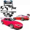 VSaero FRP TDES Wide Body Kit 12pc for Mazda RX-7 FC3S 1986-1992 - Image 2