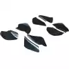 VSaero FRP TKYO v3 Wide Body Canards 8pc for Subaru BRZ ZN6 2013-2020 - Image 8