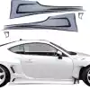 VSaero FRP TKYO v3 Wide Body Side Skirts for Subaru BRZ ZN6 2013-2020 - Image 5