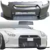 VSaero FRP LBPE v1 Wide Body Front Bumper w Lip for Nissan GT-R GTR R35 2009-2017 - Image 9