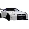 VSaero FRP LBPE v1 Wide Body Front Bumper w Lip for Nissan GT-R GTR R35 2009-2017 - Image 10