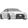 VSaero FRP LBPE v1 Wide Body Front Bumper w Lip for Nissan GT-R GTR R35 2009-2017 - Image 11