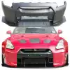 VSaero FRP LBPE v1 Wide Body Front Bumper w Lip for Nissan GT-R GTR R35 2009-2017 - Image 1