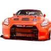 VSaero FRP LBPE v1 Wide Body Front Bumper w Lip for Nissan GT-R GTR R35 2009-2017 - Image 4