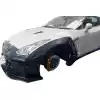 VSaero FRP LBPE v1 Wide Body Fender Flares (front) 4pc for Nissan GT-R GTR R35 2009-2017 - Image 23