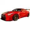 VSaero FRP LBPE v1 Wide Body Fender Flares (front) 4pc for Nissan GT-R GTR R35 2009-2017 - Image 2