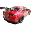 VSaero FRP LBPE v1 Wide Body Fender Flares (rear) 4pc for Nissan GT-R GTR R35 2009-2017 - Image 3