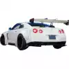 VSaero FRP LBPE v1 Valances w Diffuser 3pc for Nissan GT-R GTR R35 2009-2017 - Image 23