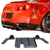 VSaero FRP LBPE v1 Valances w Diffuser 3pc for Nissan GT-R GTR R35 2009-2017 - Image 1