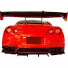 VSaero FRP LBPE v1 Valances w Diffuser 3pc for Nissan GT-R GTR R35 2009-2017 - Image 3