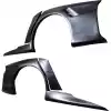 VSaero FRP VOLT Wide Body Fenders (rear) 4pc for Mitsubishi Evolution EVO8 EVO9 CT9A 2003-2006 - Image 5