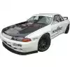 VSaero FRP TKYO Wide Body Fender Flares (front) 4pc 40mm for Nissan Skyline R32 1990-1994 > 2dr Coupe - Image 14