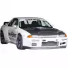 VSaero FRP TKYO Wide Body Fender Flares (front) 4pc 40mm for Nissan Skyline R32 1990-1994 > 2dr Coupe - Image 15