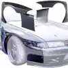 VSaero FRP TKYO Wide Body Fender Flares (front) 4pc 40mm for Nissan Skyline R32 1990-1994 > 2dr Coupe - Image 10