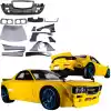 VSaero FRP TKYO Boss Wide Body Kit w Wing 17pc for Mazda RX-7 FD3S 1993-1997 - Image 2