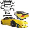 VSaero FRP TKYO v2 Wide Body Kit w Wing for Nissan 240SX 1989-1994 > 3dr Hatch - Image 3