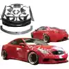 VSaero FRP LBPE Wide Body Kit w Wing for Infiniti G37 Coupe 2008-2015 > 2dr Coupe - Image 1