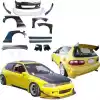 VSaero FRP TKYO Wide Body Kit w Wing 13pc for Honda Civic EG 1992-1995 > 3dr Hatchback - Image 7