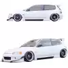 VSaero FRP TKYO Wide Body Kit w Wing 13pc for Honda Civic EG 1992-1995 > 3dr Hatchback - Image 2