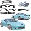 VSaero FRP TKYO Wide Body Kit w Wing 12pc for Mazda RX-7 FD3S 1993-1997 - Image 1