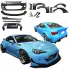 VSaero FRP TKYO v2 Wide Body Kit w Wing 20pc for Subaru BRZ ZN6 2013-2020 - Image 2