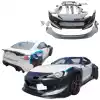 VSaero FRP TKYO v3 Wide Body Kit w Wing 18pc for Subaru BRZ ZN6 2013-2020 - Image 1