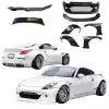 VSaero FRP TKYO Wide Body Kit w Wing 10pc for Nissan 350Z Z33 2003-2008 - Image 3