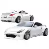 VSaero FRP TKYO Wide Body Kit w Wing 10pc for Nissan 350Z Z33 2003-2008 - Image 4