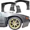 VSaero FRP TKYO v2 Wide Body Fender Flares (front) 4pc 50mm for Nissan Silvia S13 1989-1994 > 2dr Coupe - Image 21