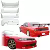 VSaero FRP FKON Body Kit 4pc for Nissan Skyline R33 GTS 1995-1998 > 4dr Sedan - Image 4