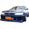 VSaero FRP DMA D1 Wide Body Fenders (front) 30mm > Nissan Laurel C35 1998-2002 - Image 3