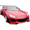 VSaero FRP TKYO Wide Body Front Lip Add-ons 2pc for Mazda RX-8 SE3P 2009-2011 - Image 6