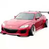 VSaero FRP TKYO Wide Body Front Lip Add-ons 2pc for Mazda RX-8 SE3P 2009-2011 - Image 7