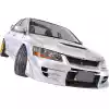 VSaero FRP CSPE Wide Body 20mm Fenders (front) for Mitsubishi Evolution EVO8 EVO9 CT9A 2003-2006 - Image 16