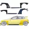 VSaero FRP TKYO Wide Body Fenders w Sides Kit for Honda Civic EG 1992-1995 > 3dr Hatchback - Image 4