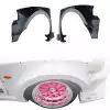 VSaero FRP MAM Wide Body Fender Flares (front) 2pc 60mm for Honda Civic EK 1999-2000 > 3dr Hatchback - Image 8