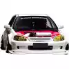 VSaero FRP MAM Wide Body Fender Flares (front) 2pc 60mm for Honda Civic EK 1999-2000 > 3dr Hatchback - Image 12