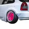 VSaero FRP MAM Wide Body Fender Flares (rear) 3pc 60mm for Honda Civic EK 1996-2000 > 3dr Hatchback - Image 12