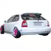 VSaero FRP MAM Wide Body Fender Flares (rear) 3pc 60mm for Honda Civic EK 1996-2000 > 3dr Hatchback - Image 16