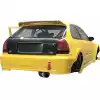 VSaero FRP MAM Wide Body Fender Flares (rear) 3pc 60mm for Honda Civic EK 1996-2000 > 3dr Hatchback - Image 9