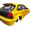 VSaero FRP MAM Wide Body Fender Flares (rear) 3pc 60mm for Honda Civic EK 1996-2000 > 3dr Hatchback - Image 10