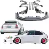 VSaero FRP MAM Wide Body Kit 8pc for Honda Civic EK 1999-2000 > 3dr Hatchback - Image 7