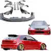 VSaero FRP MAM Wide Body Kit 8pc for Honda Civic EK 1999-2000 > 3dr Hatchback - Image 1