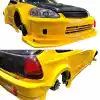 VSaero FRP MAM Wide Body Kit 8pc for Honda Civic EK 1999-2000 > 3dr Hatchback - Image 3