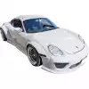 VSaero FRP TKYO v2 Wide Body Front Bumper 3pc for Porsche Cayman 987 2006-2008 - Image 15