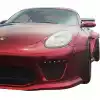 VSaero FRP TKYO v2 Wide Body Front Bumper 3pc for Porsche Cayman 987 2006-2008 - Image 6