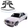 VSaero FRP TKYO Body Kit w Wing 13pc for Mercedes-Benz 190E W201 1988-1993 - Image 6