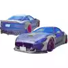 VSaero FRP LBPE Wide Body Kit /w Wing for Maserati GranTurismo 2008-2013 - Image 4