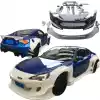 VSaero FRP TKYO v3 Wide Body Kit w Wing 18pc for Toyota 86 2017-2020 - Image 3