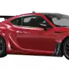 VSaero FRP VAR Side Skirts /w Spliiters 4pc for Subaru BRZ ZN6 2013-2020 - Image 5